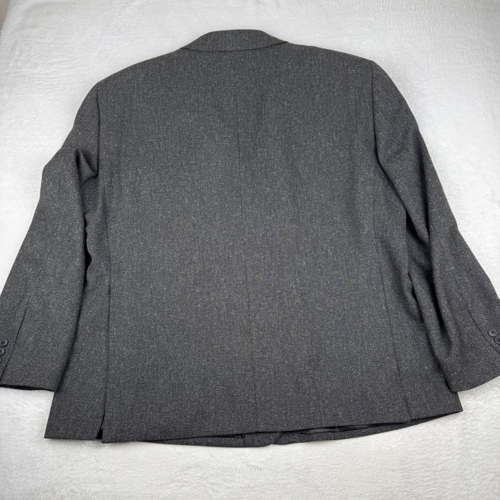Oak Hill Blazer Men 2XL 50/52R Gray 2-Button Heathered Sport Coat XXL Jacket DXL - Picture 16 of 16
